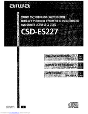 Aiwa CSD-ES227 Operating Instructions Manual
