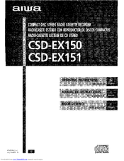 Aiwa CSD-EX150 HR Operating Instructions Manual