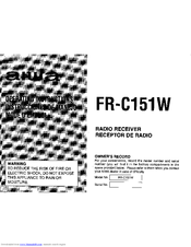 Aiwa FR-C151W Operating Instructions Manual