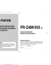 Aiwa FR-DAW450 Operating Instructions Manual