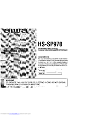 Aiwa HS-SP970 Operating Instructions Manual