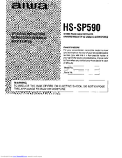 Aiwa HS-SP590 Operating Instructions Manual