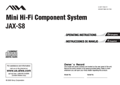 Aiwa JAX-S8 Operating Instructions Manual
