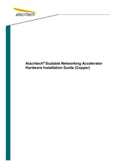 Alacritech SEN1812XT Hardware Installation Manual