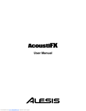 Alesis AcoustiFX User Manual