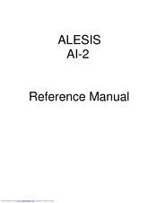 Alesis AI-2 Reference Manual