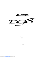 Alesis DG8 Reference Manual