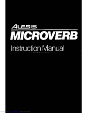 Alesis Alesis Quadraverb 2 Manuale Di Istruzioni In Inglese 