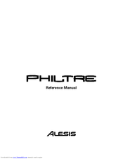 Alesis ModFX Philtre Reference Manual
