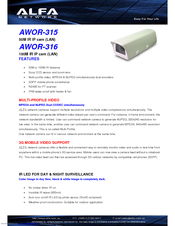 Alfa Network AWOR-316 Specifications