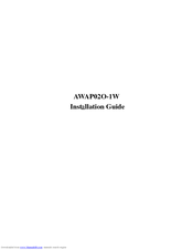 Alfa Network AWAP02O-1W Installation Manual
