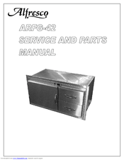 Alfresco ARFG-42 Service And Parts Manual