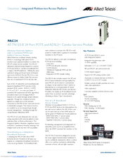 Allied Telesis PAC24 Specifications