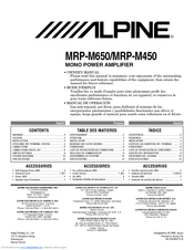Alpine MRP-M650 Manuals | ManualsLib
