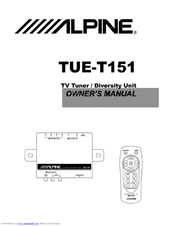 Alpine TUE-T151 Owner's Manual