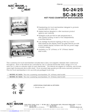 Alto-Shaam SC-24/2S Specifications
