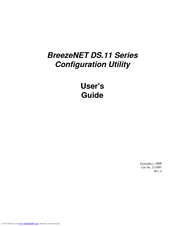 Alvarion BreezeNET DS.11 Configuration Utility User Manual