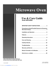 Amana AMC2206BA Use And Care Manual