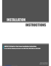Amana UMC5200BA Installation Instructions Manual