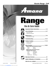 Amana AER5722BAQ Use And Care Manual