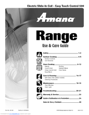 Amana AES1350BAW Use And Care Manual