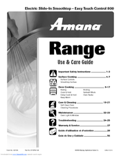 Amana AES5730BAF Use And Care Manual