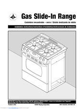 Amana MGS5875BDS - Slide in Gas Range Installation Instructions Manual