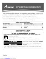 Amana A8RXNGMWS User Instructions