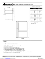 Amana ABL2227FES Product Dimensions