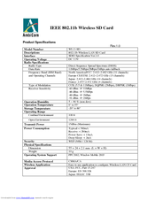 AmbiCom WL11-SD Product Specifications
