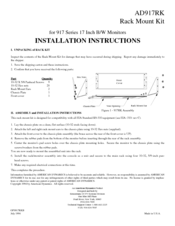 American Dynamics Tyco AD917A Installation Instructions