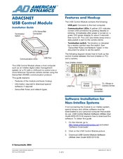 American Dynamics ADACSNET Installation Manual