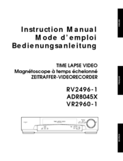 American Dynamics VR2960-1 Instruction Manual