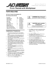 American Dynamics ADTT16 Installation Instructions Manual