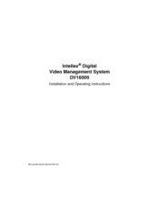 American Dynamics DV16000 Installation And Operating Instructions Manual