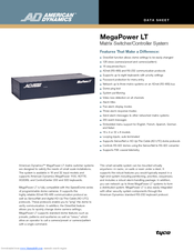 American Dynamics LT Datasheet