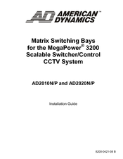 American Dynamics AD2020P Installation Manual