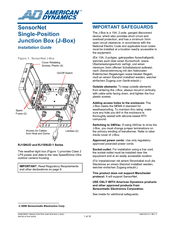 American Dynamics RJ1SNUD-1 Series Installation Manual