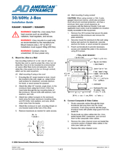American Dynamics RJ860AP Series Installation Manual