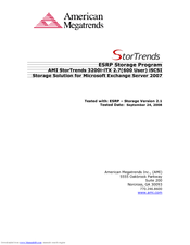 American Megatrends StorTrends ESRP Storage Program Install Manual
