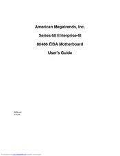 American Megatrends Series 68 Enterprise-III User Manual