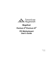 American Megatrends MegaDual User Manual