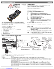 American Megatrends MegaRAC G4 Quick Installation Manual