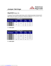 American Megatrends MegaRUM II Settings Manual