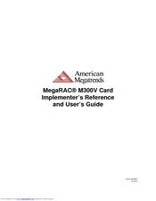 American Megatrends MegaRAC M300V User Manual