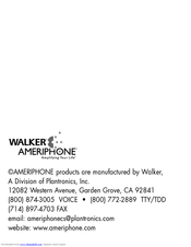 Ameriphone HA-40 User Manual