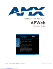Amx AVB-APWEB Instruction Manual