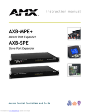 Amx AXB-MPE Plus Instruction Manual