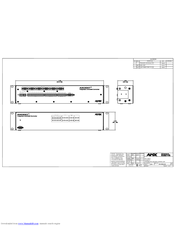 Amx Axcent3 pro Schematics Document