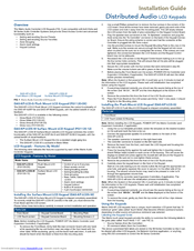 Amx DAS-KP-LCDS-W Installation Manual